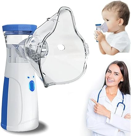 Portable Mesh Nebulizer for Adults & Kids | For Asthma, Cold & Cough Relief